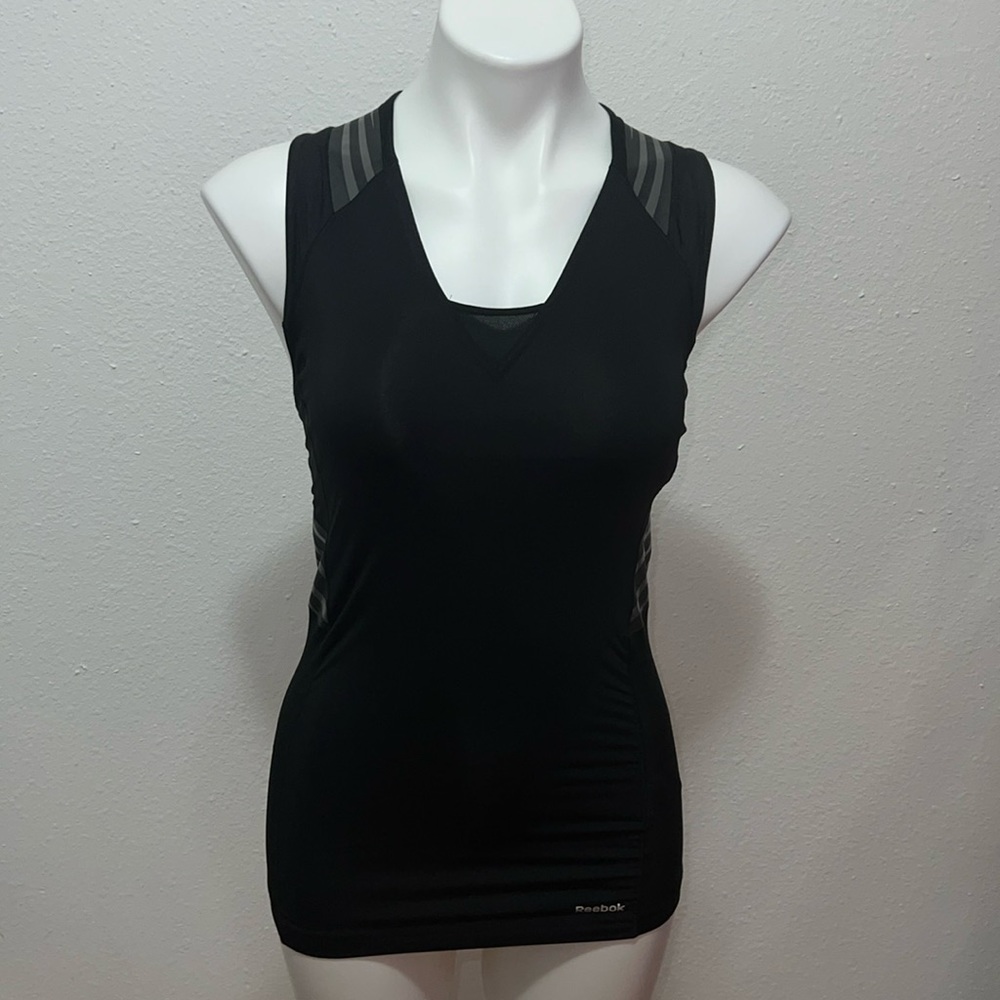 Reebok Easytone Running Shirt Womens L Support Top Vest Sleeveless Compression